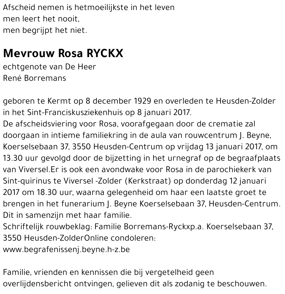 Rosa Ryckx