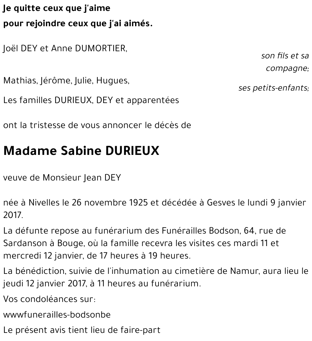 Sabine DURIEUX