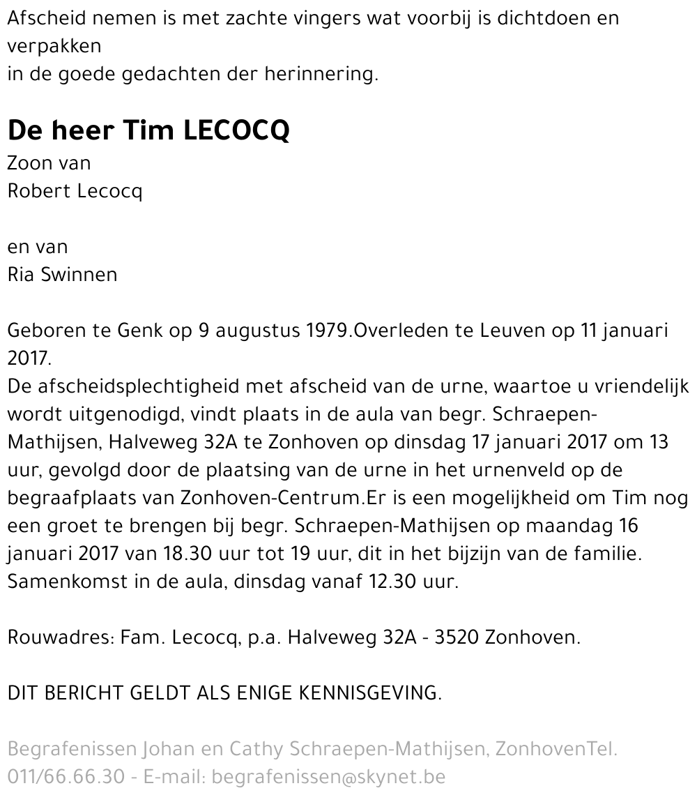 Tim Lecocq