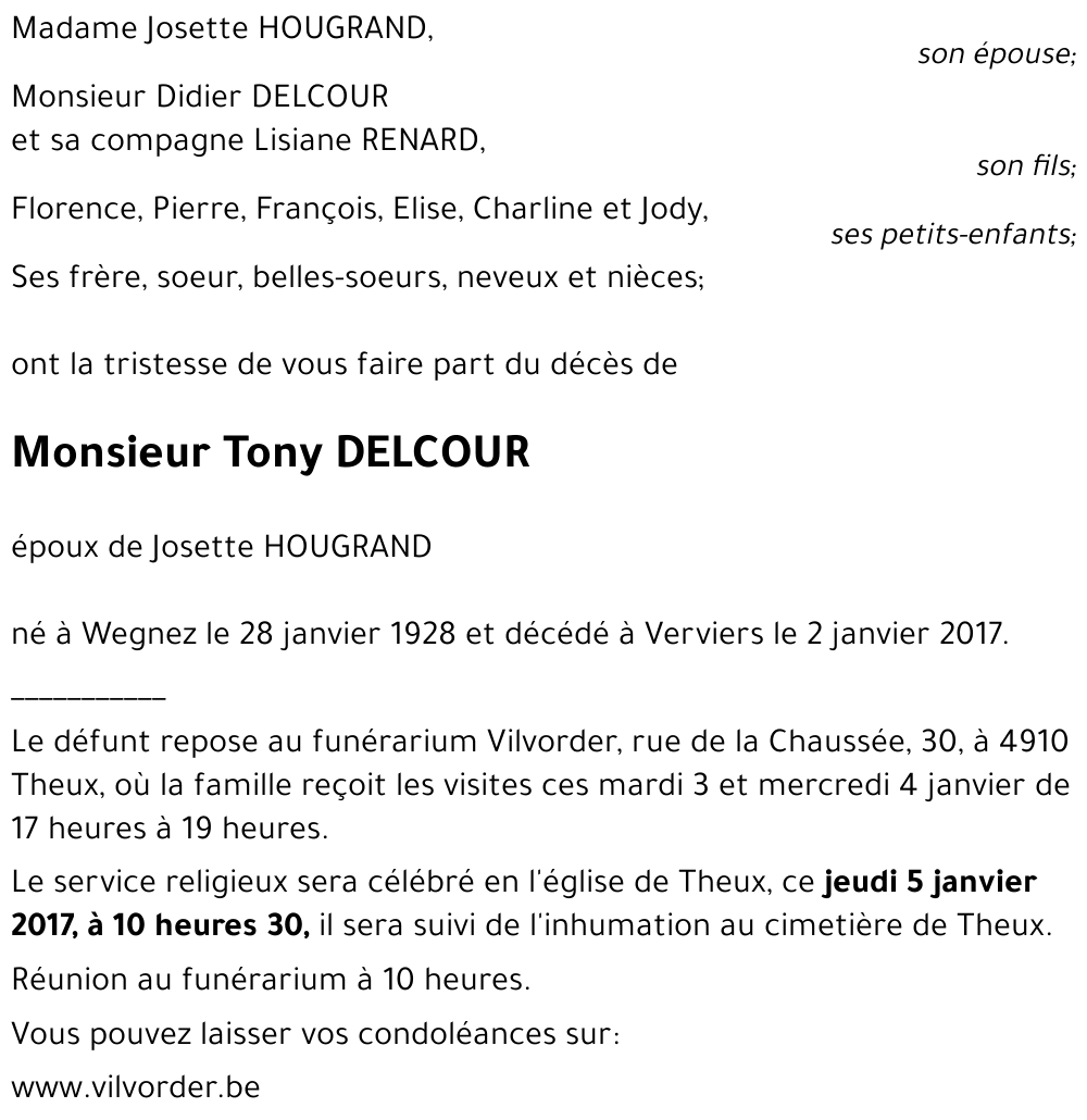 Tony DELCOUR