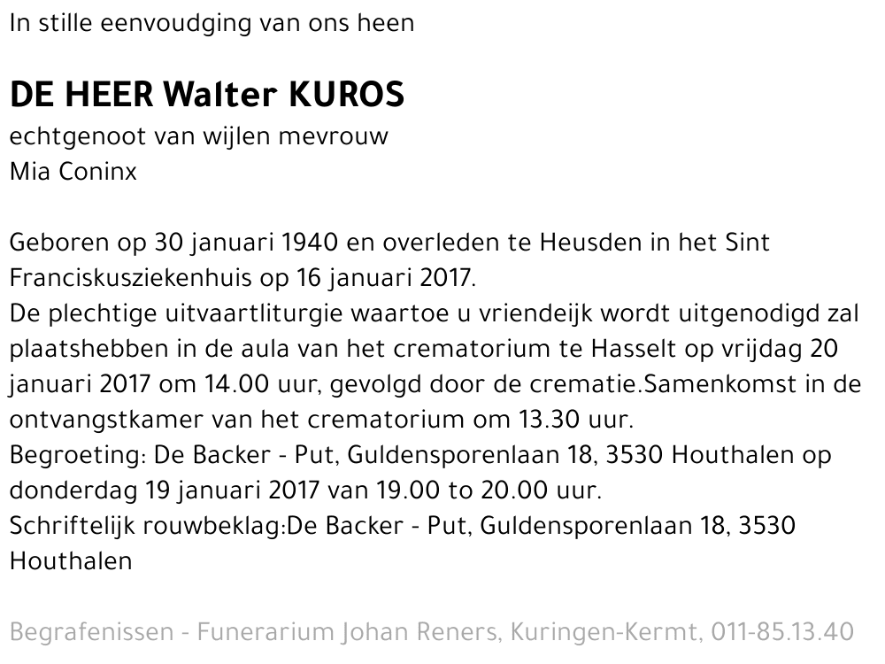 Walter Kuros