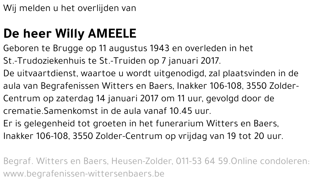Willy Ameele