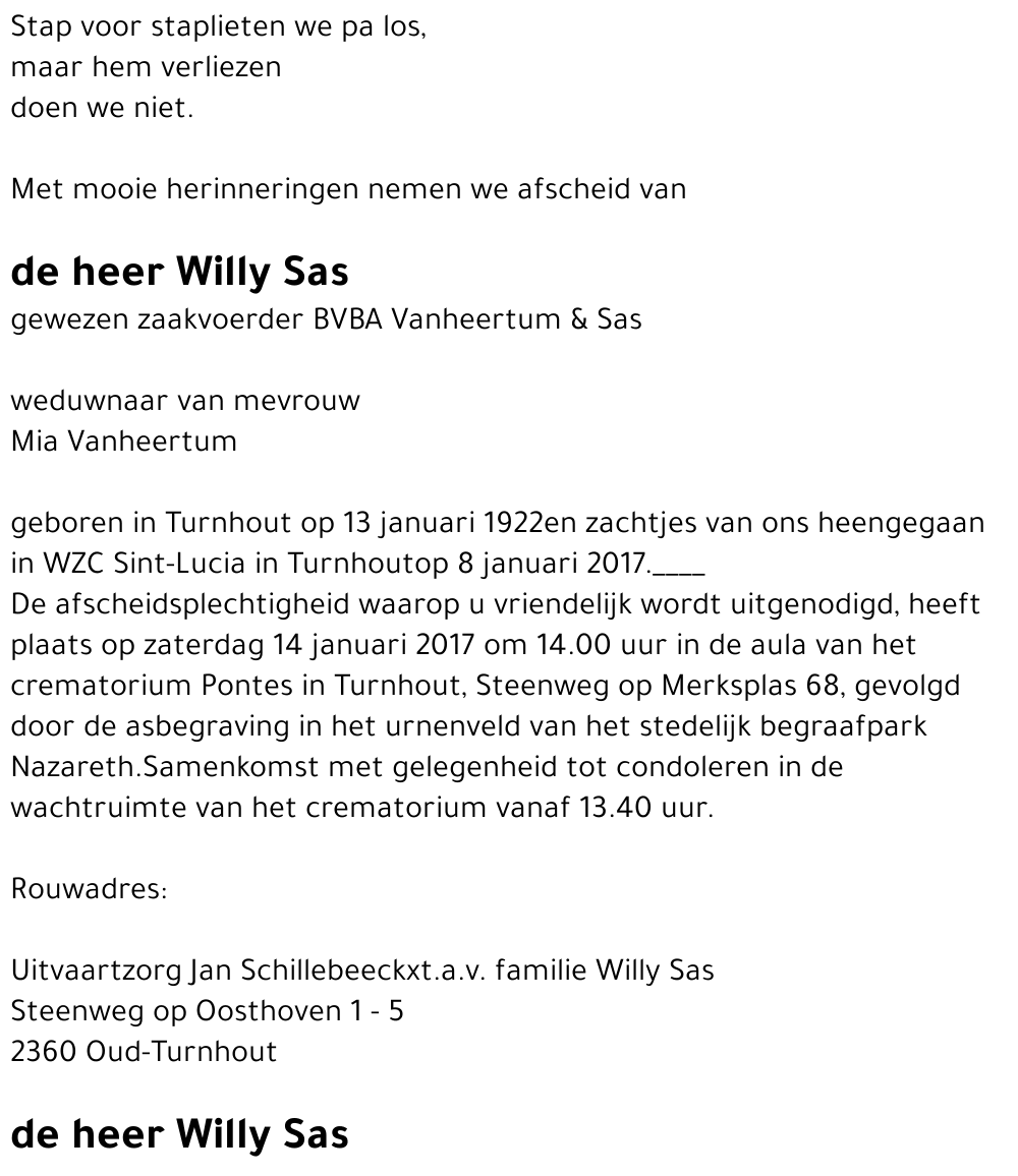 Willy Sas