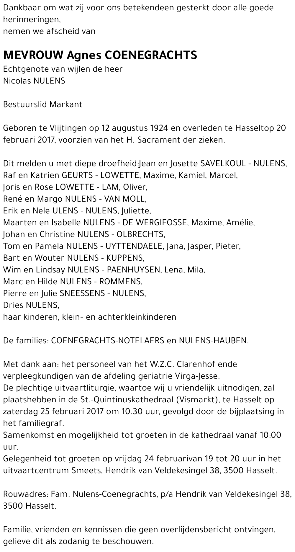 Agnes Coenegrachts