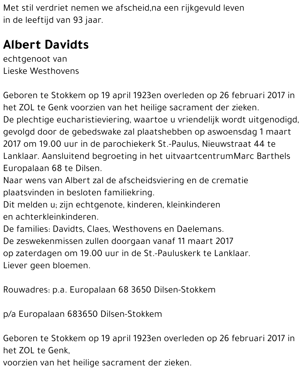 Albert Davidts