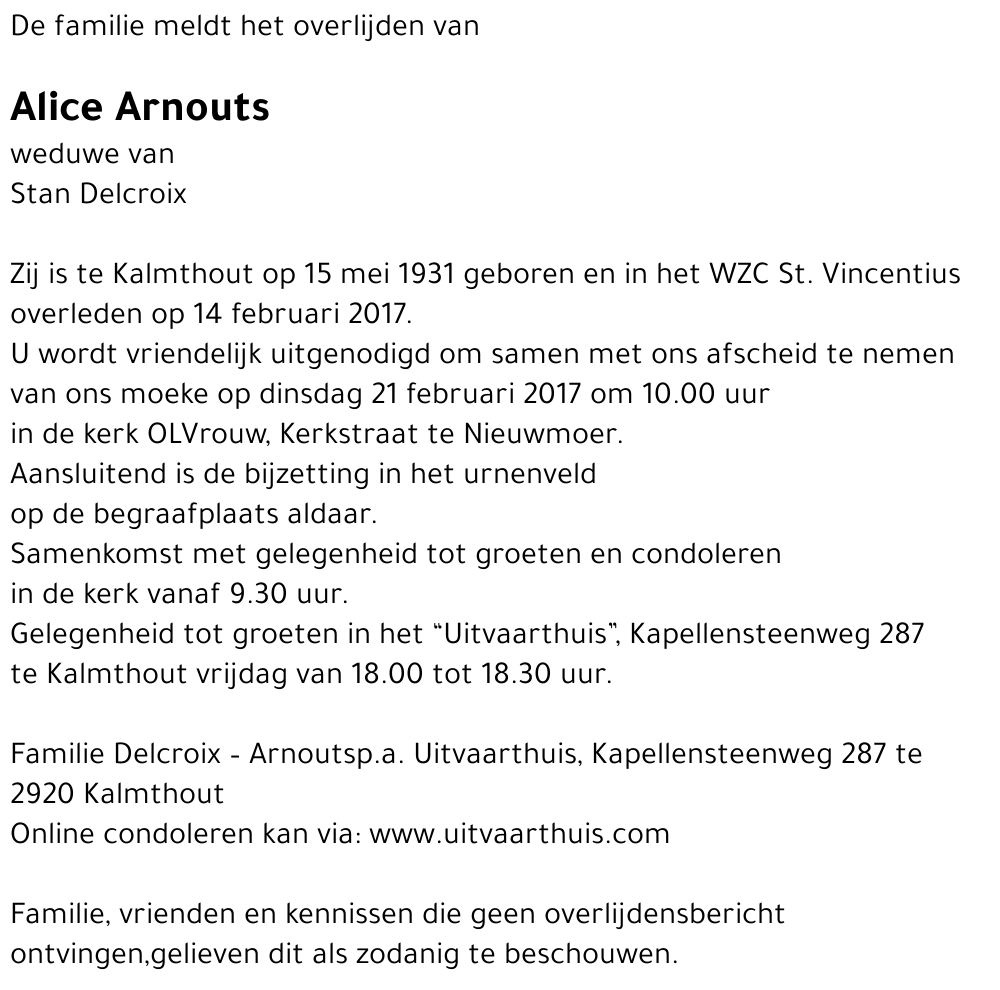 Alice Arnouts