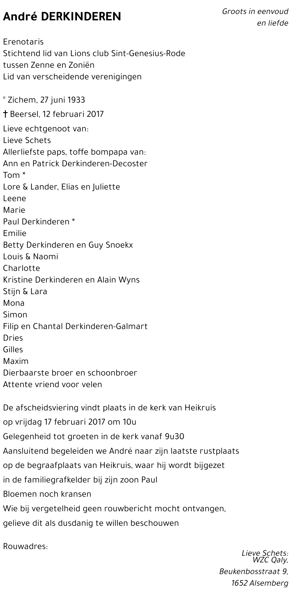 André DERKINDEREN