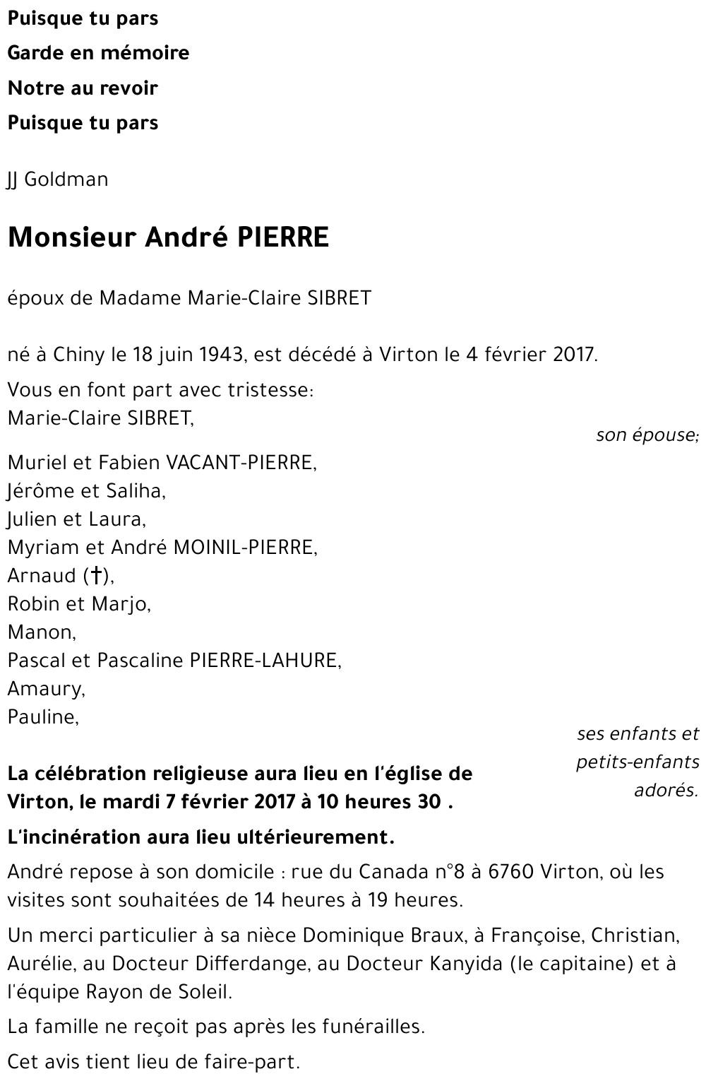 André PIERRE 