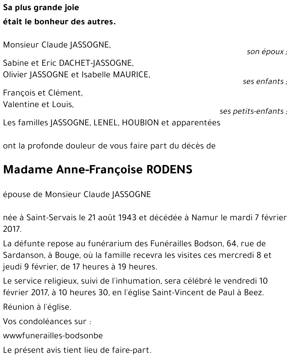 Anne-Françoise RODENS