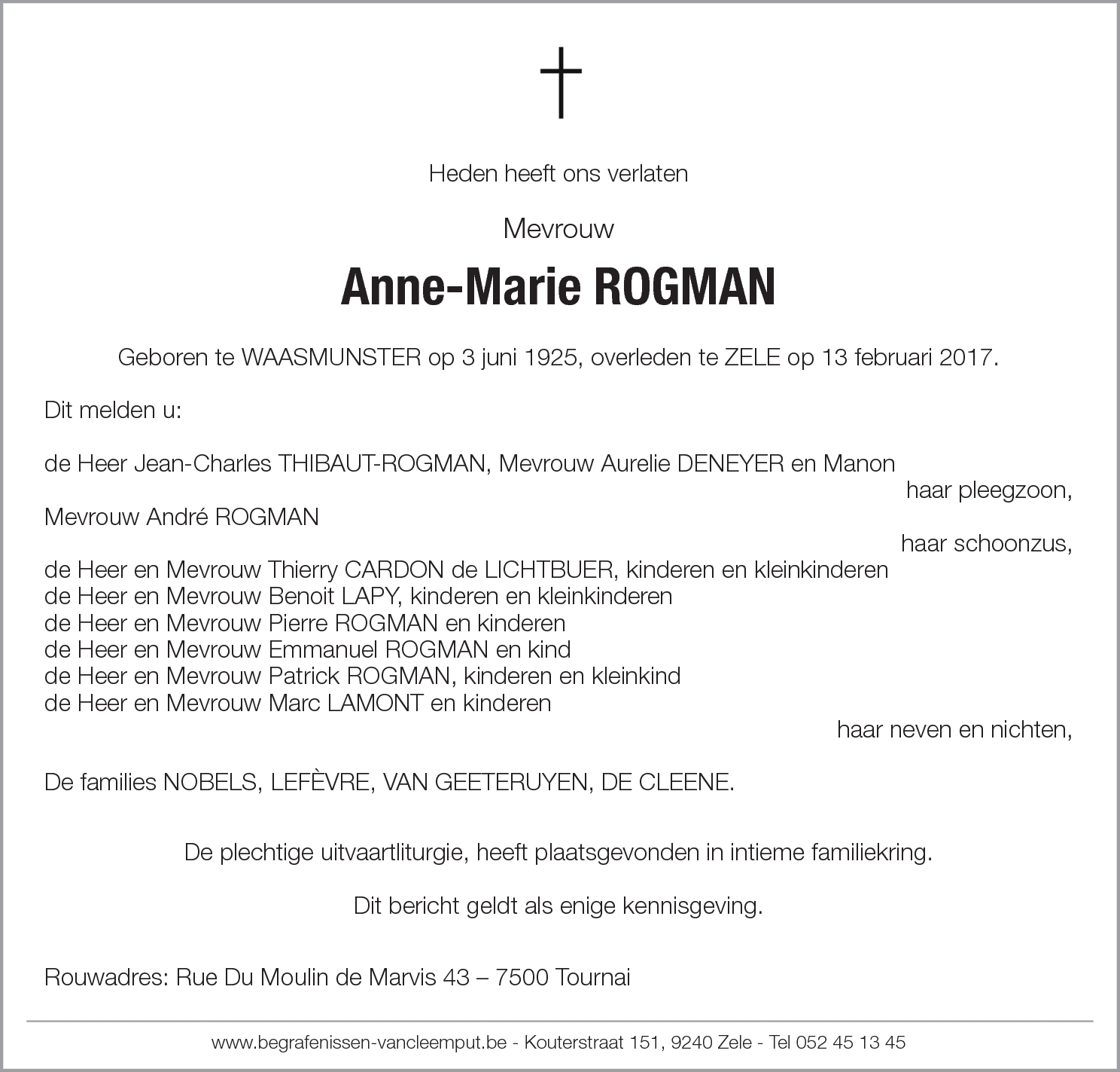 Anne-Marie ROGMAN