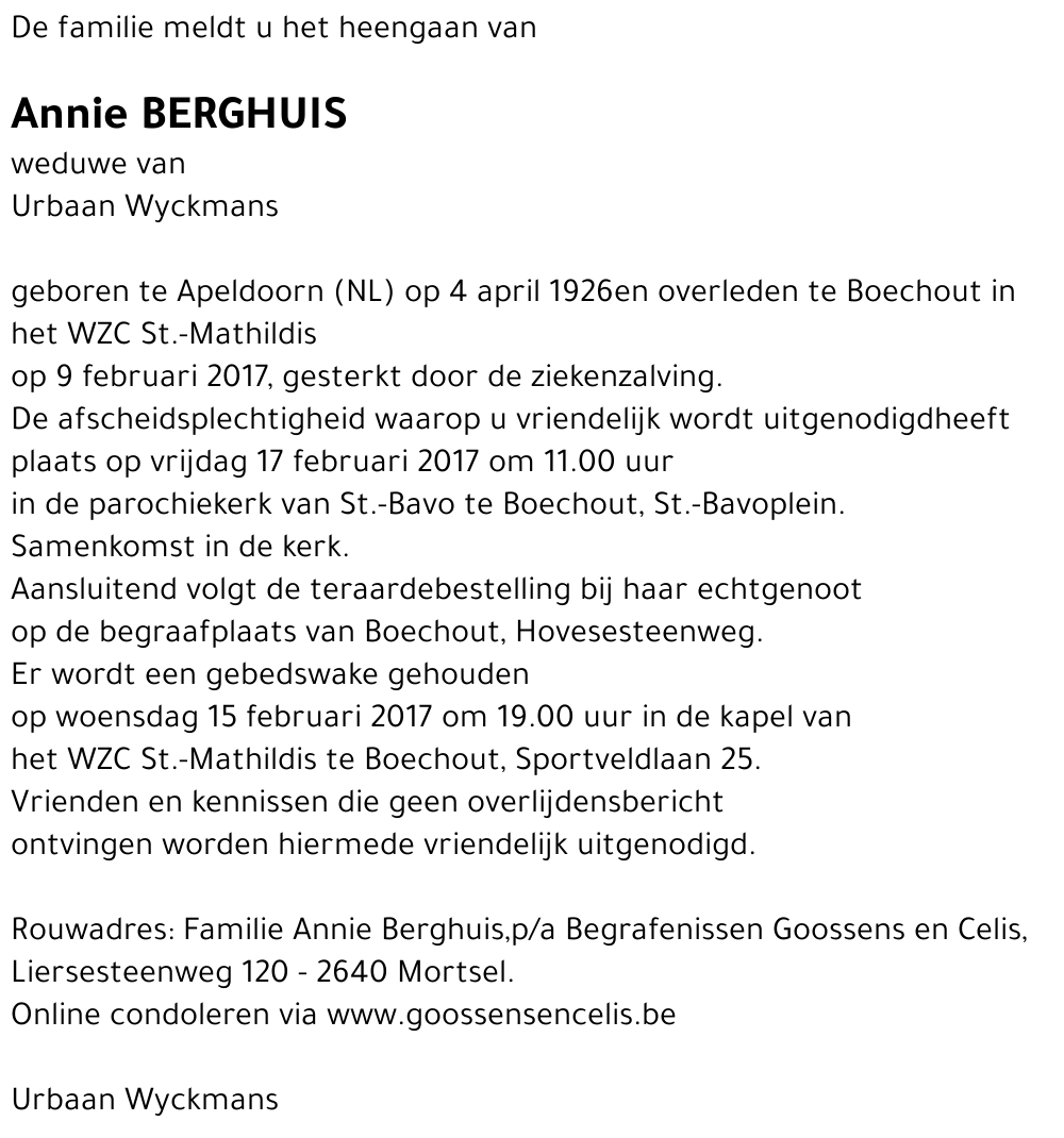 Annie Berghuis