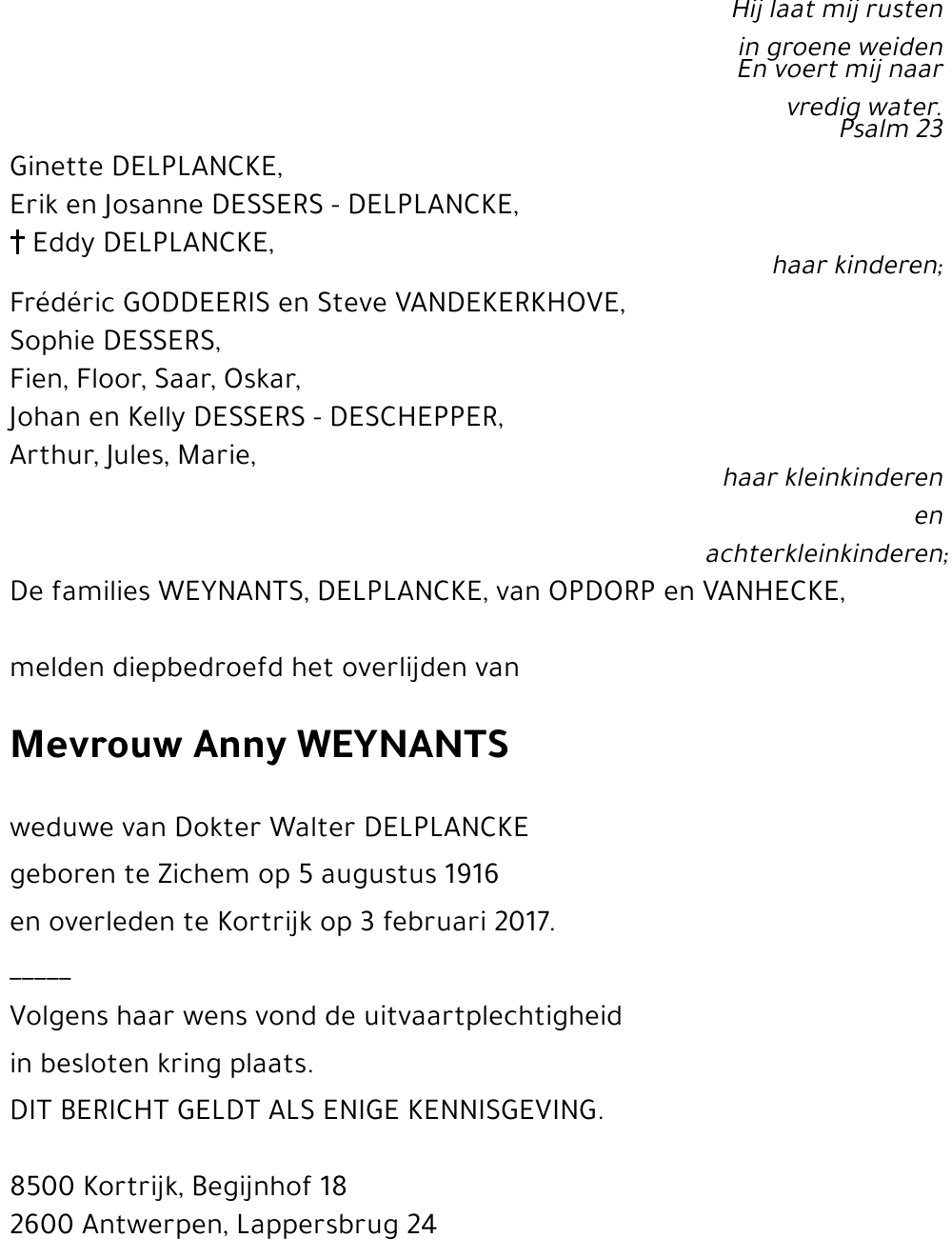 Anny WEYNANTS
