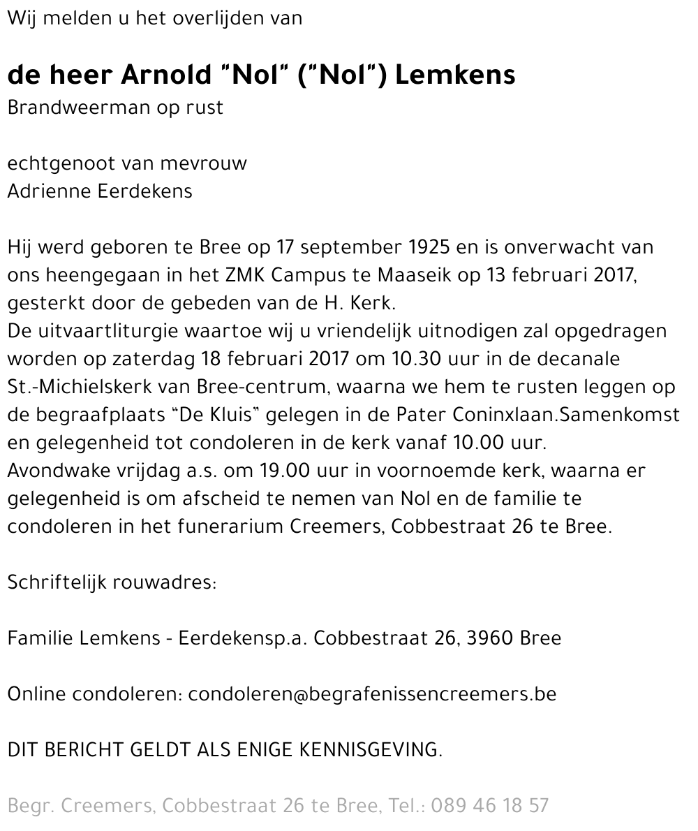 Arnold Lemkens