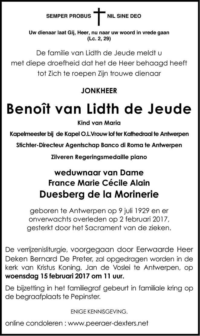 Benoît van Lidth de Jeude