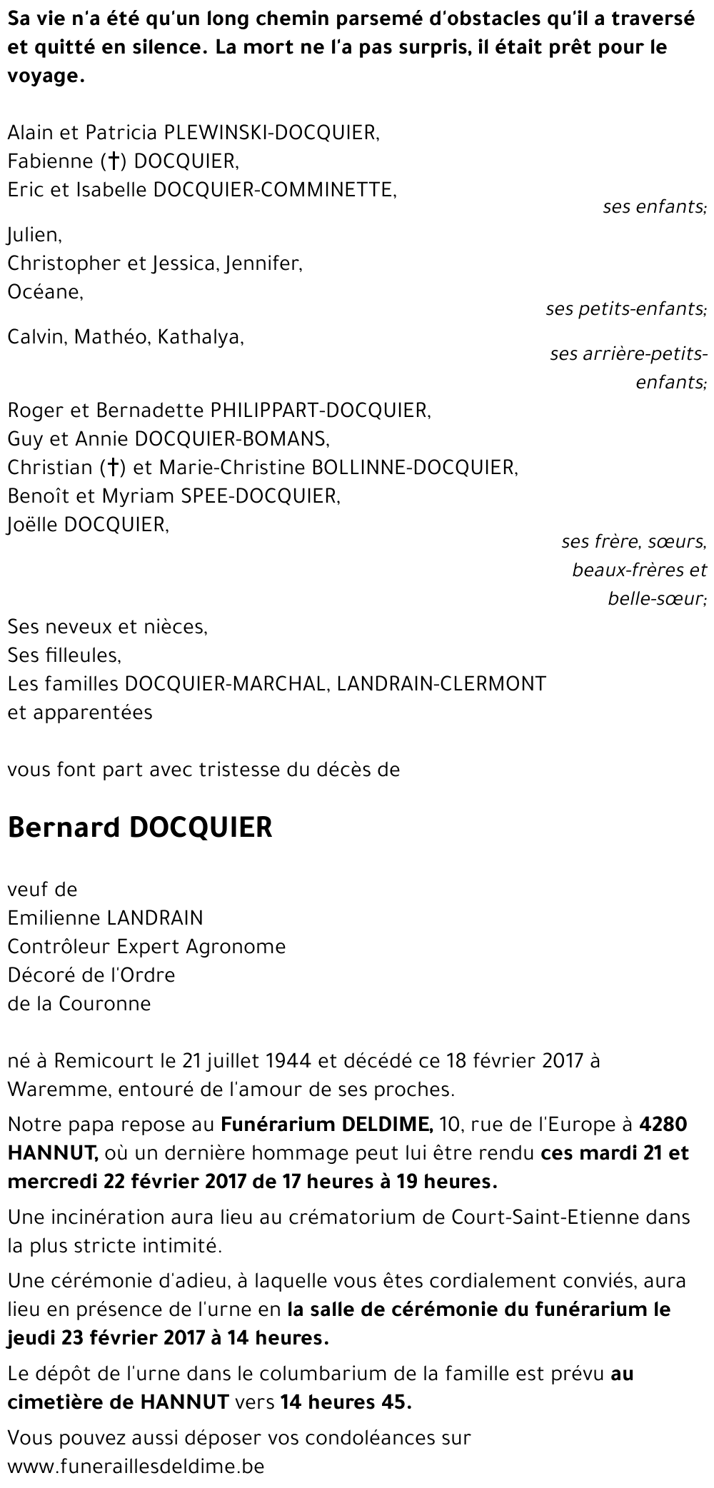 Bernard DOCQUIER