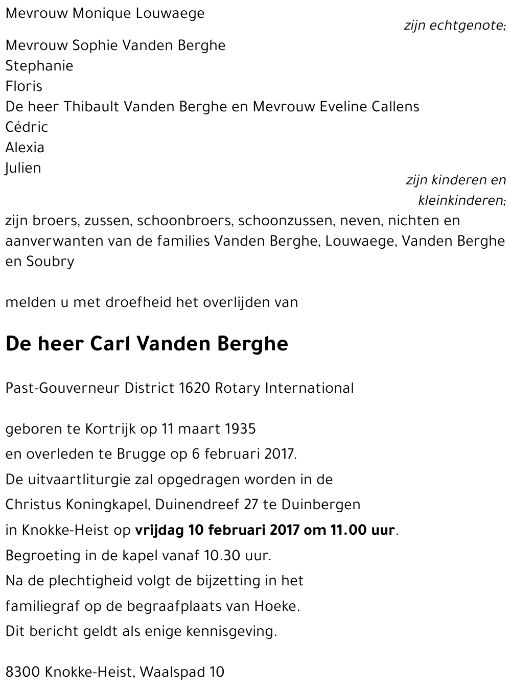 Carl Vanden Berghe