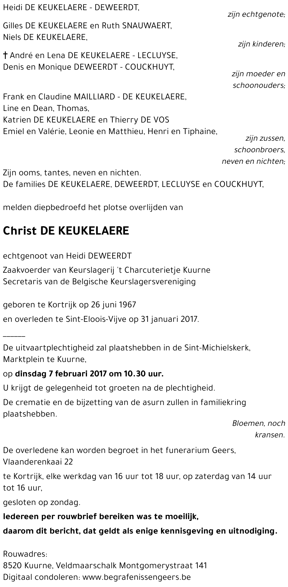 Christ DE KEUKELAERE