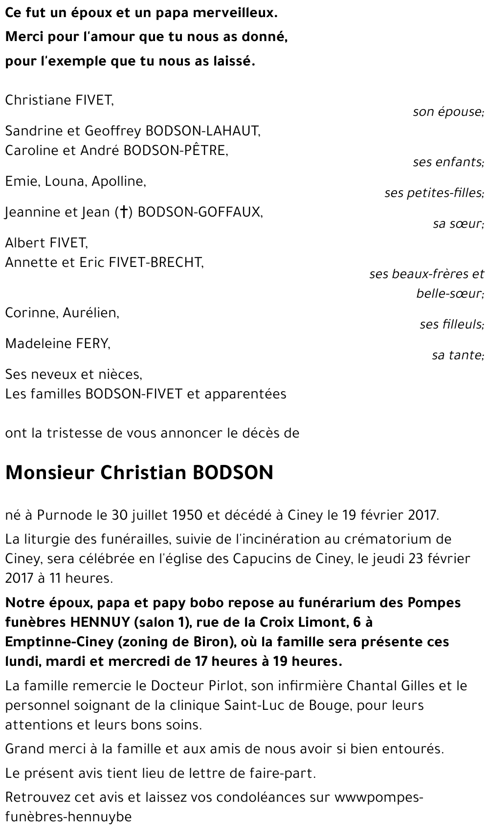 Christian BODSON