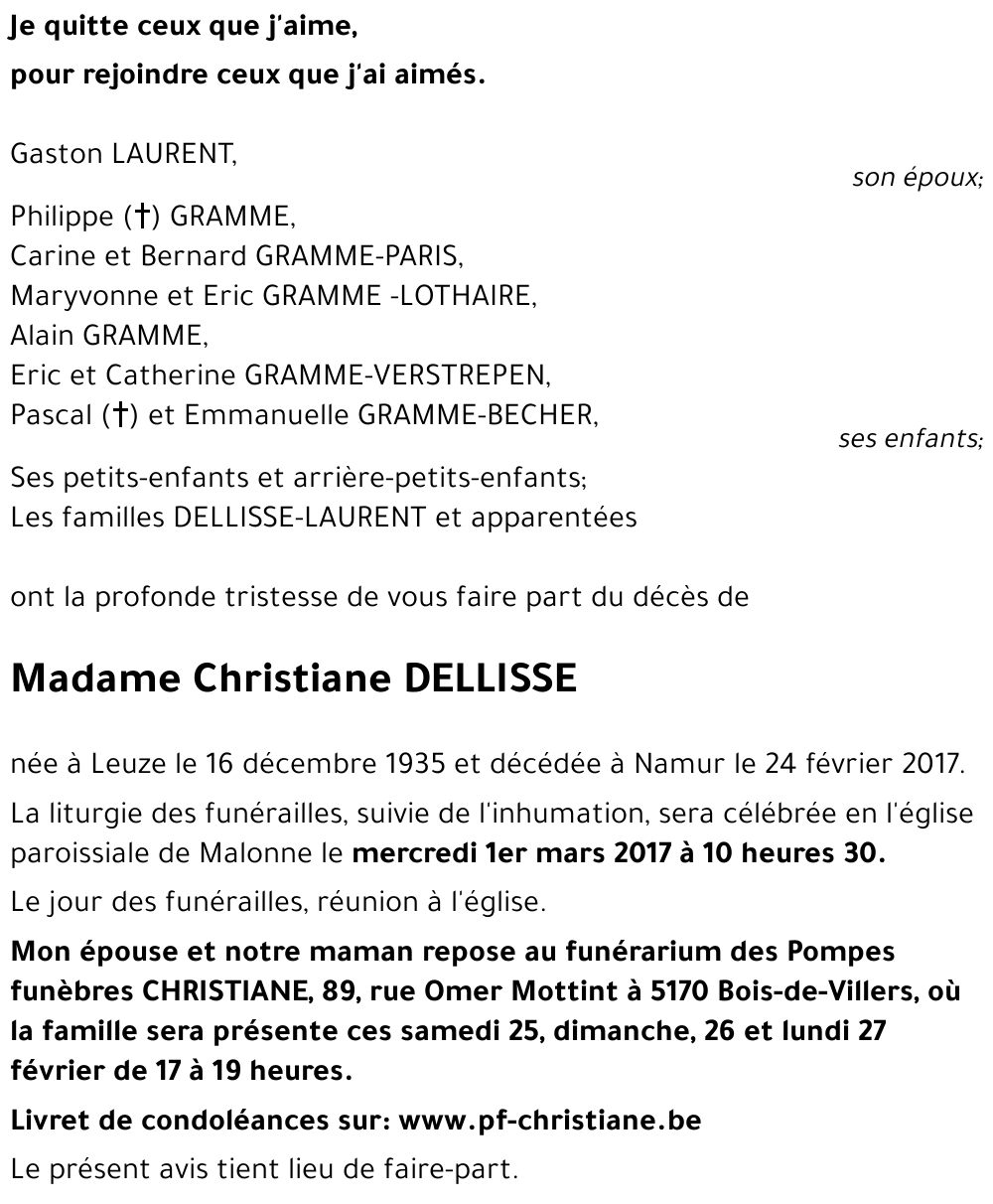 Christiane DELLISSE