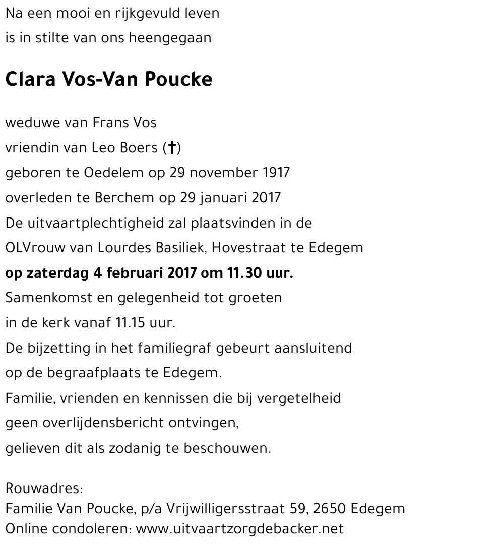 Clara Van Poucke