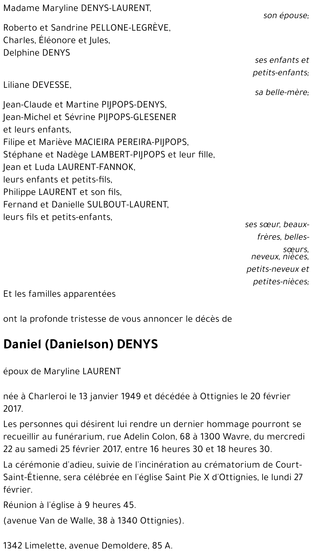 Daniel (Danielson) DENYS