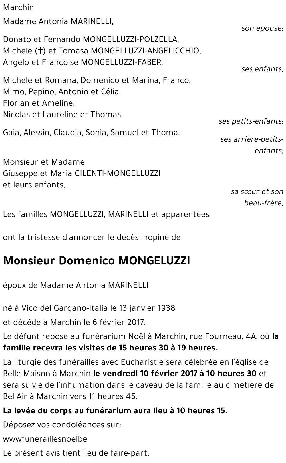 Domenico MONGELUZZI