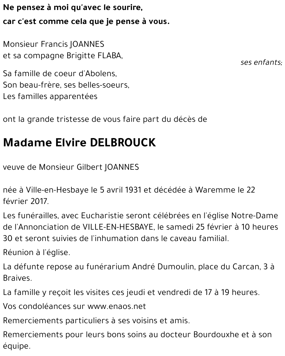 Elvire DELBROUCK