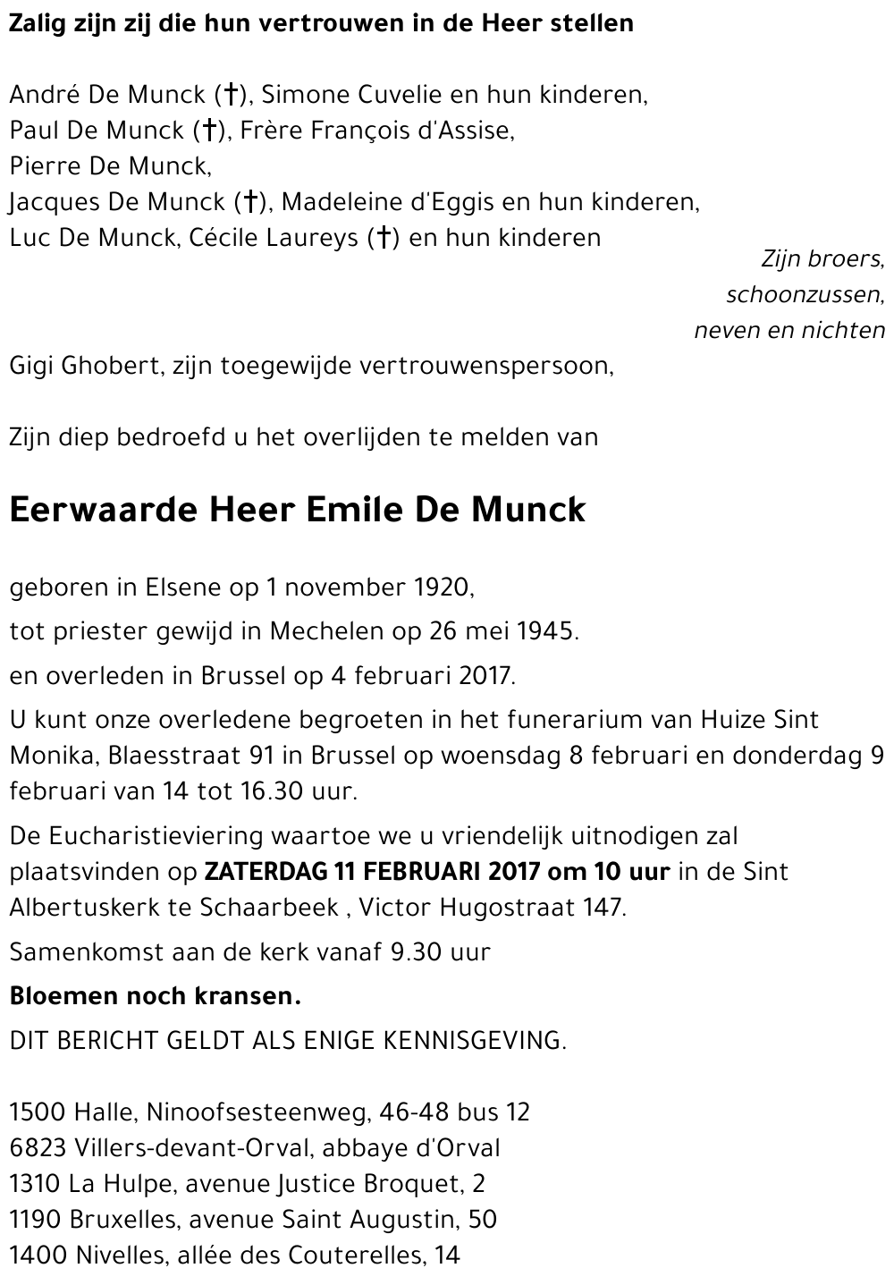 Emile De Munck
