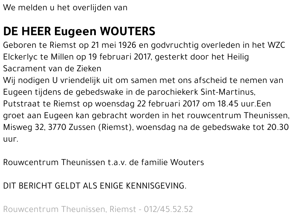 Eugeen Wouters