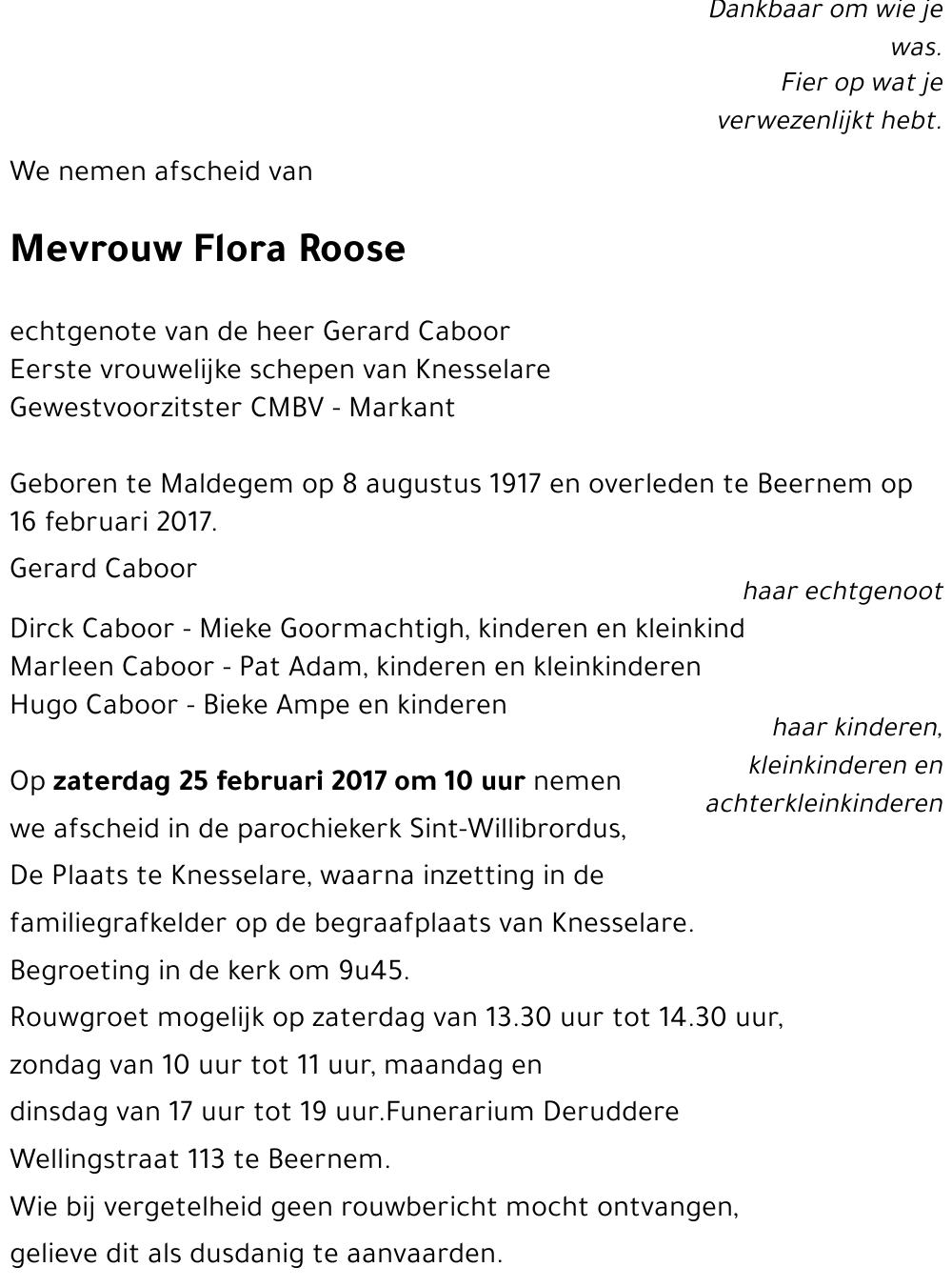 Flora Roose