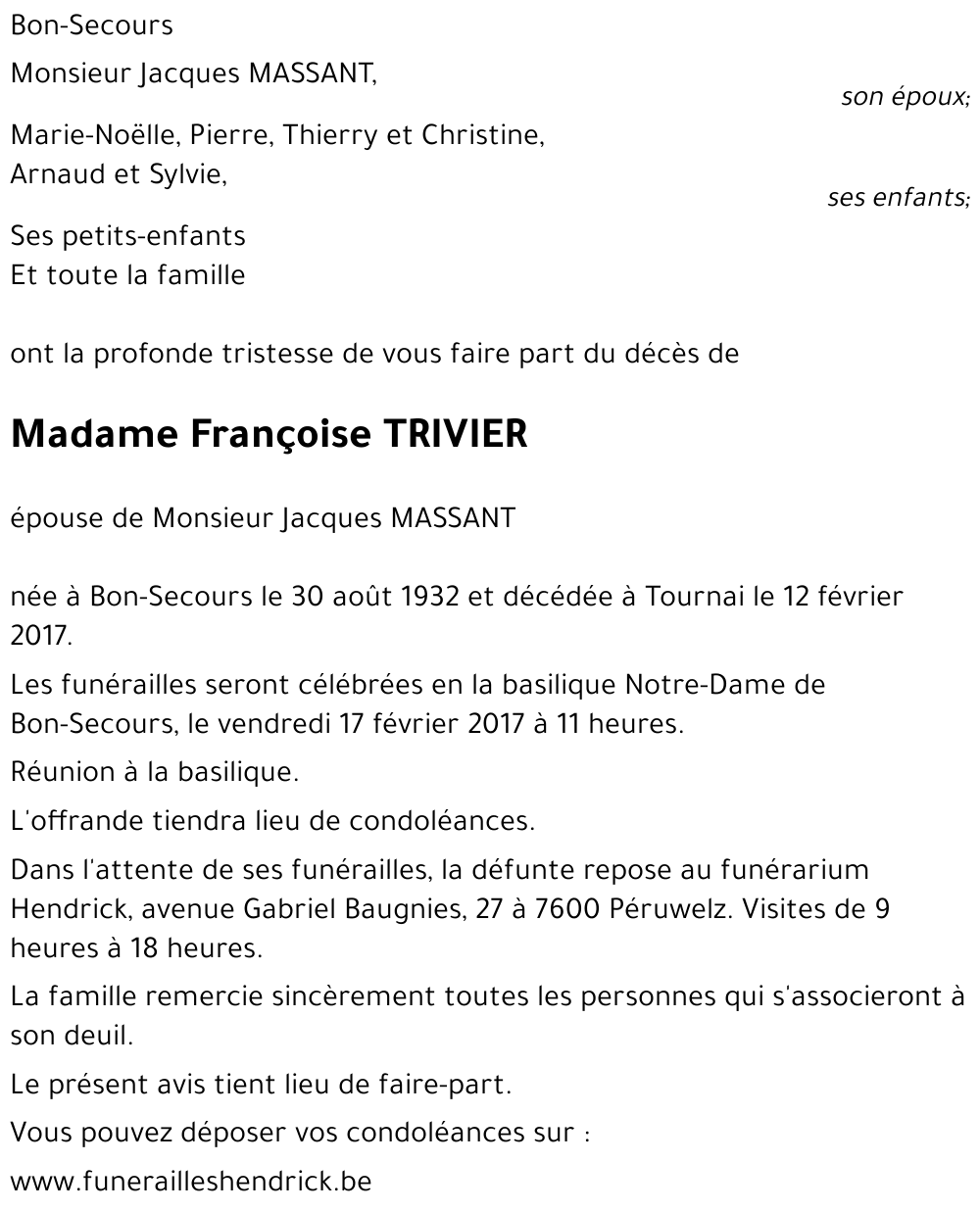 Françoise TRIVIER