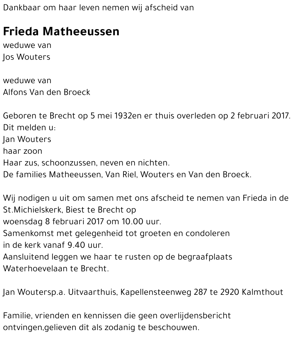 Frieda Matheeussen