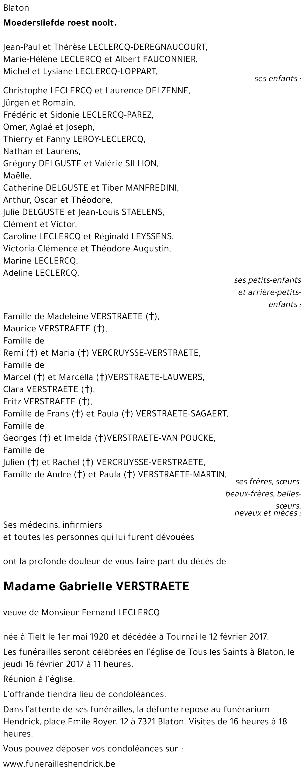 Gabrielle VERSTRAETE