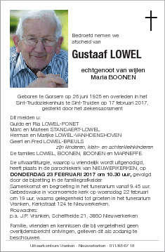 Gustaaf Lowel