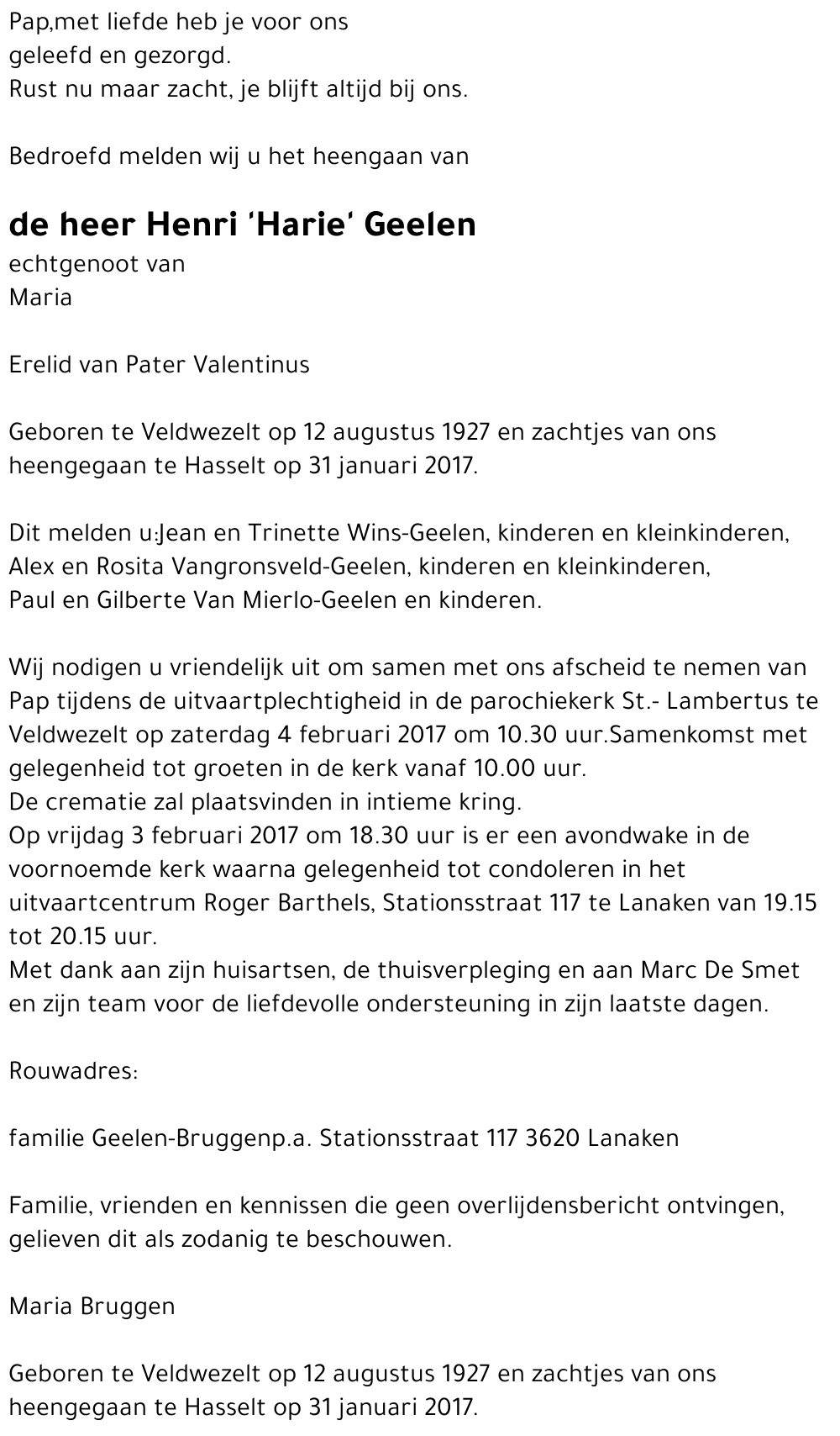 Henri 'Harie' Geelen