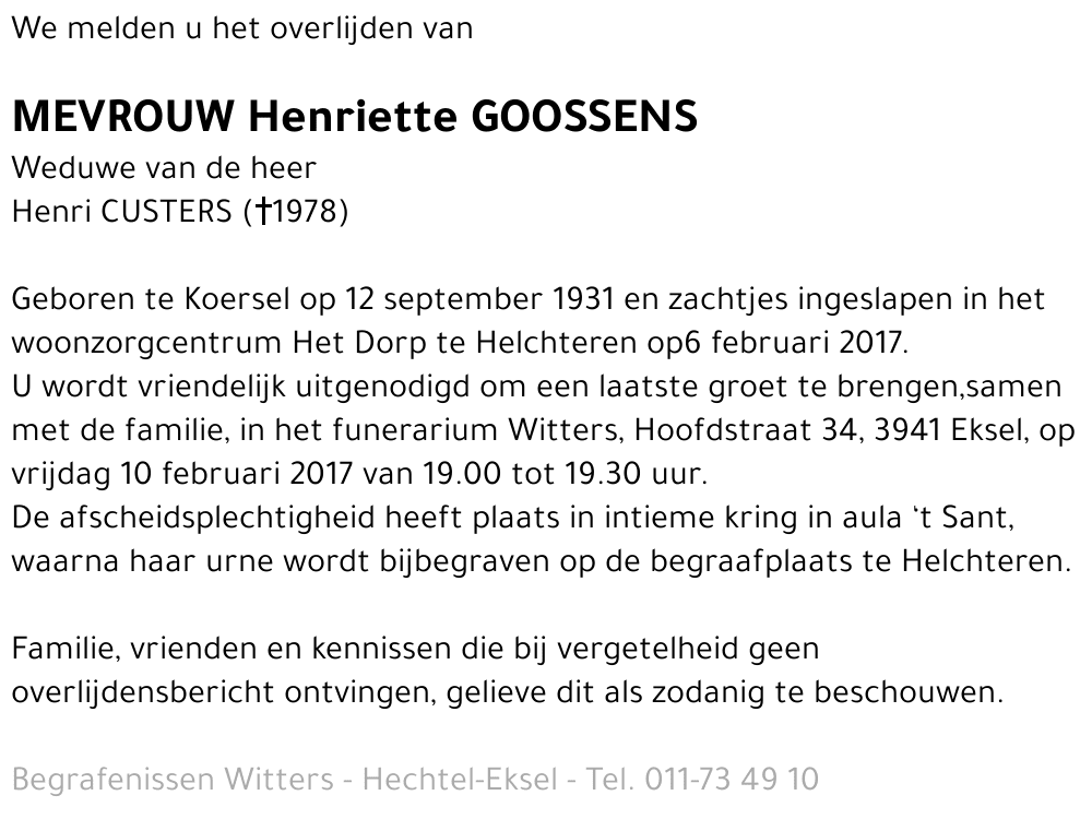 Henriette Goossens