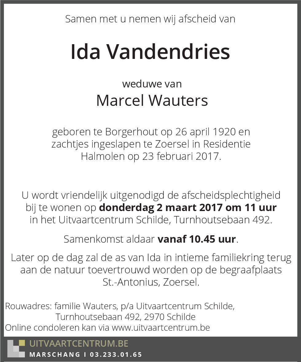 Ida Vandendries