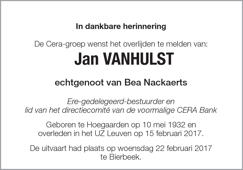 Jan Vanhulst