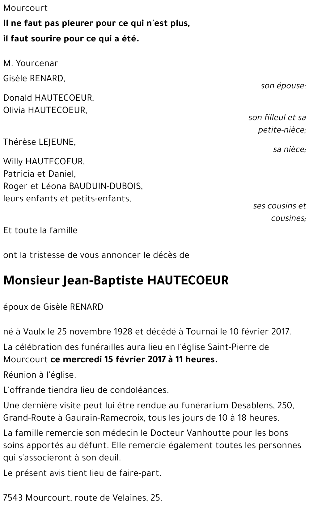 Jean-Baptiste HAUTECOEUR