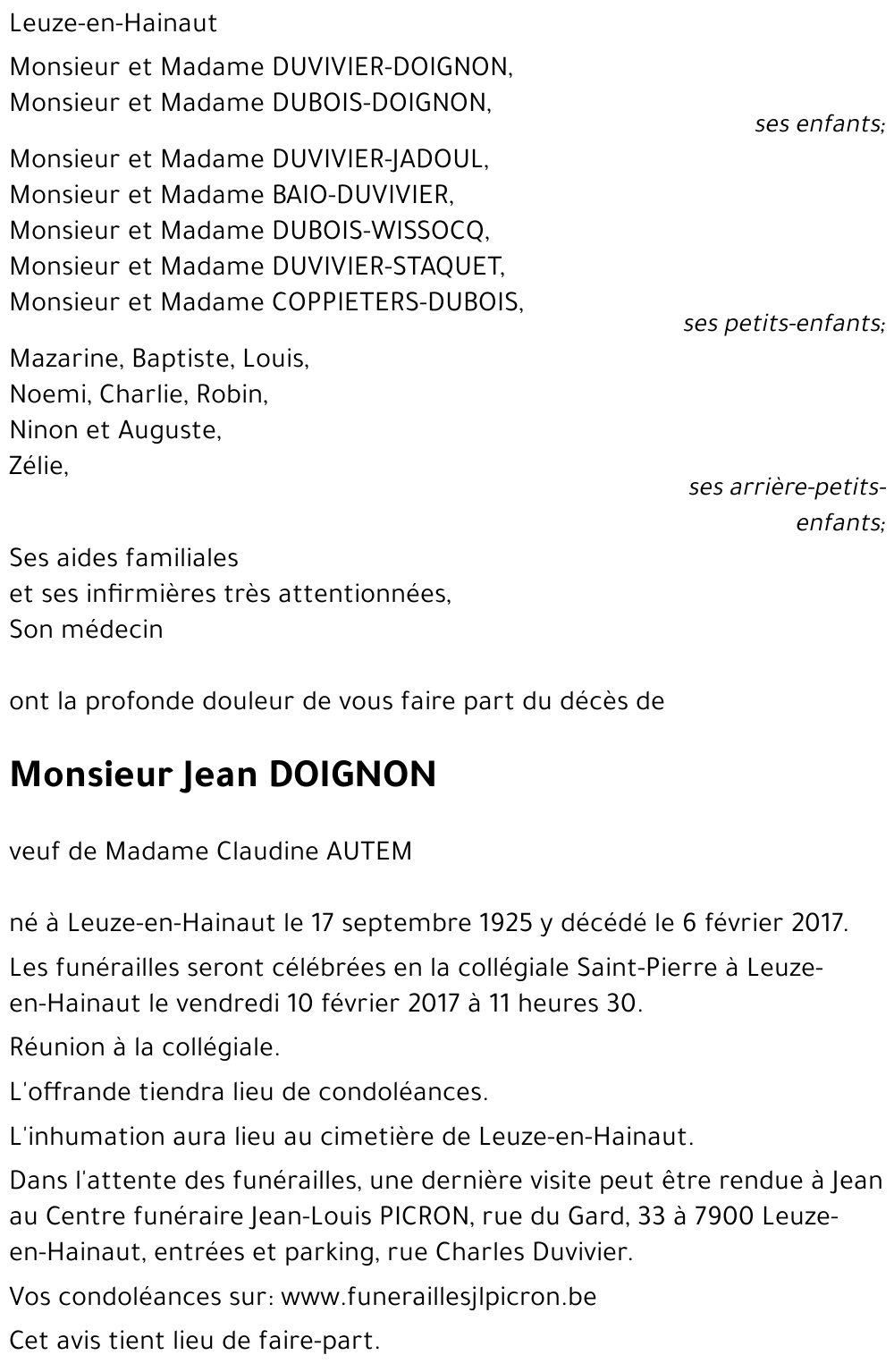 Jean DOIGNON