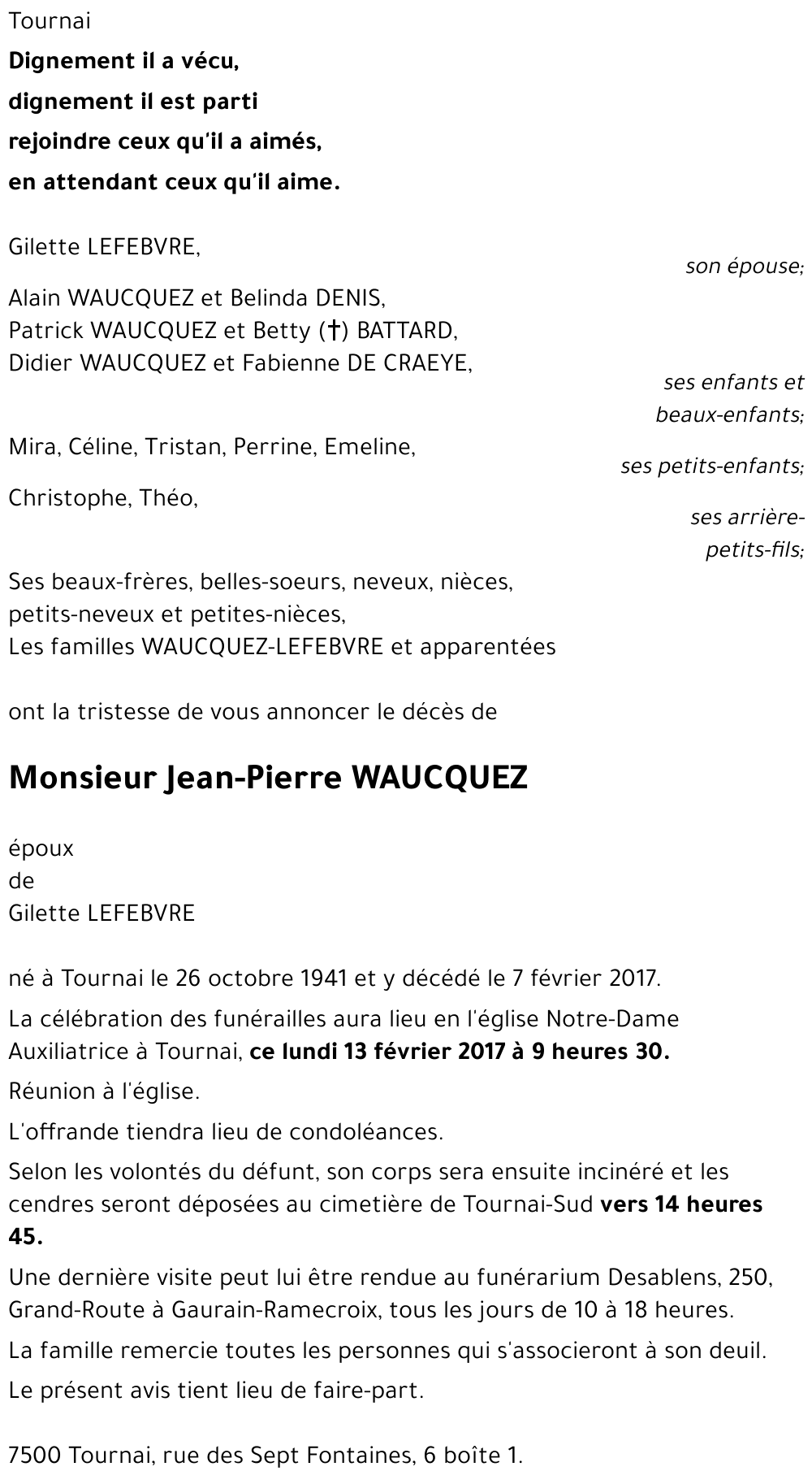 Jean-Pierre WAUCQUEZ
