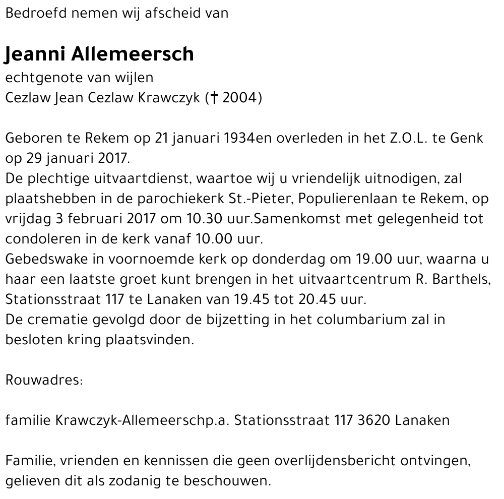 Jeanni Allemeersch