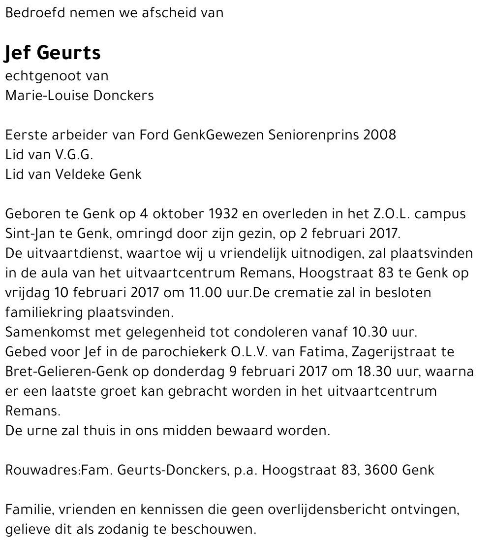 Jef Geurts