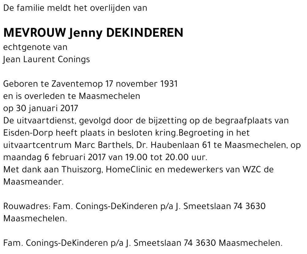 Jenny DeKinderen