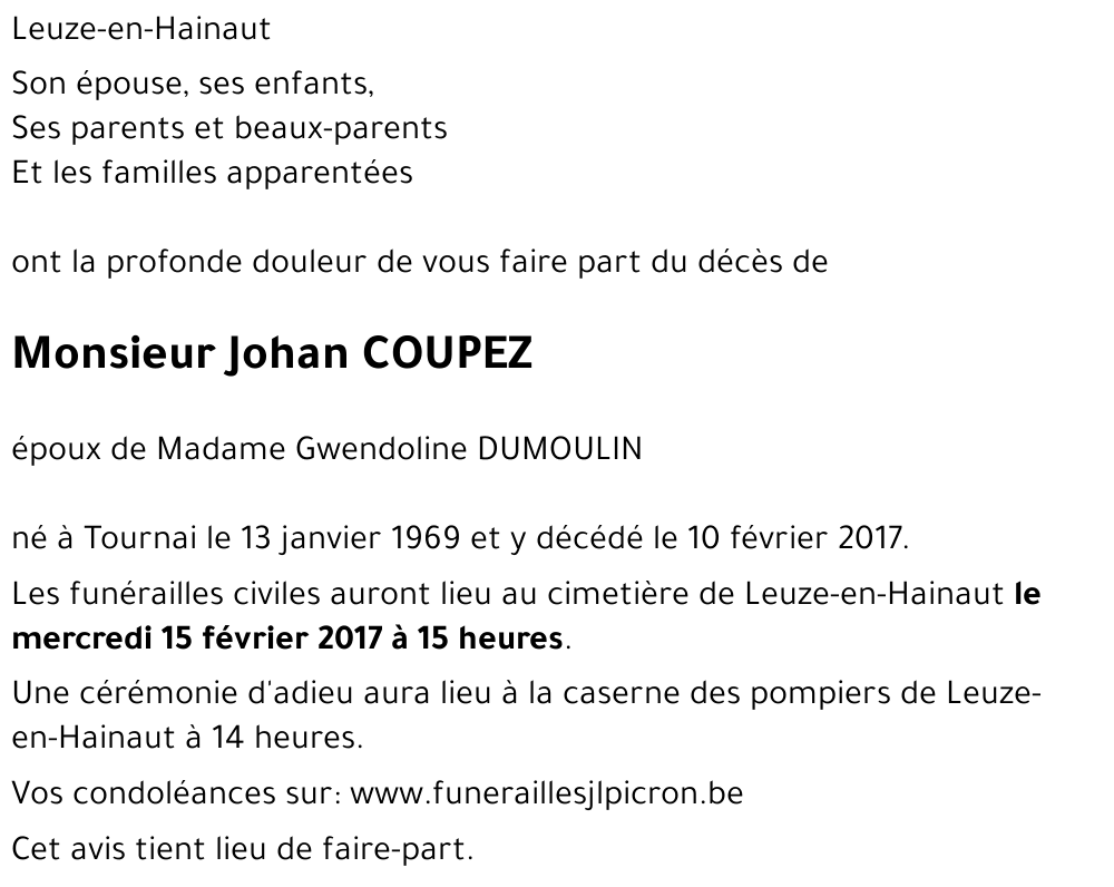 Johan COUPEZ