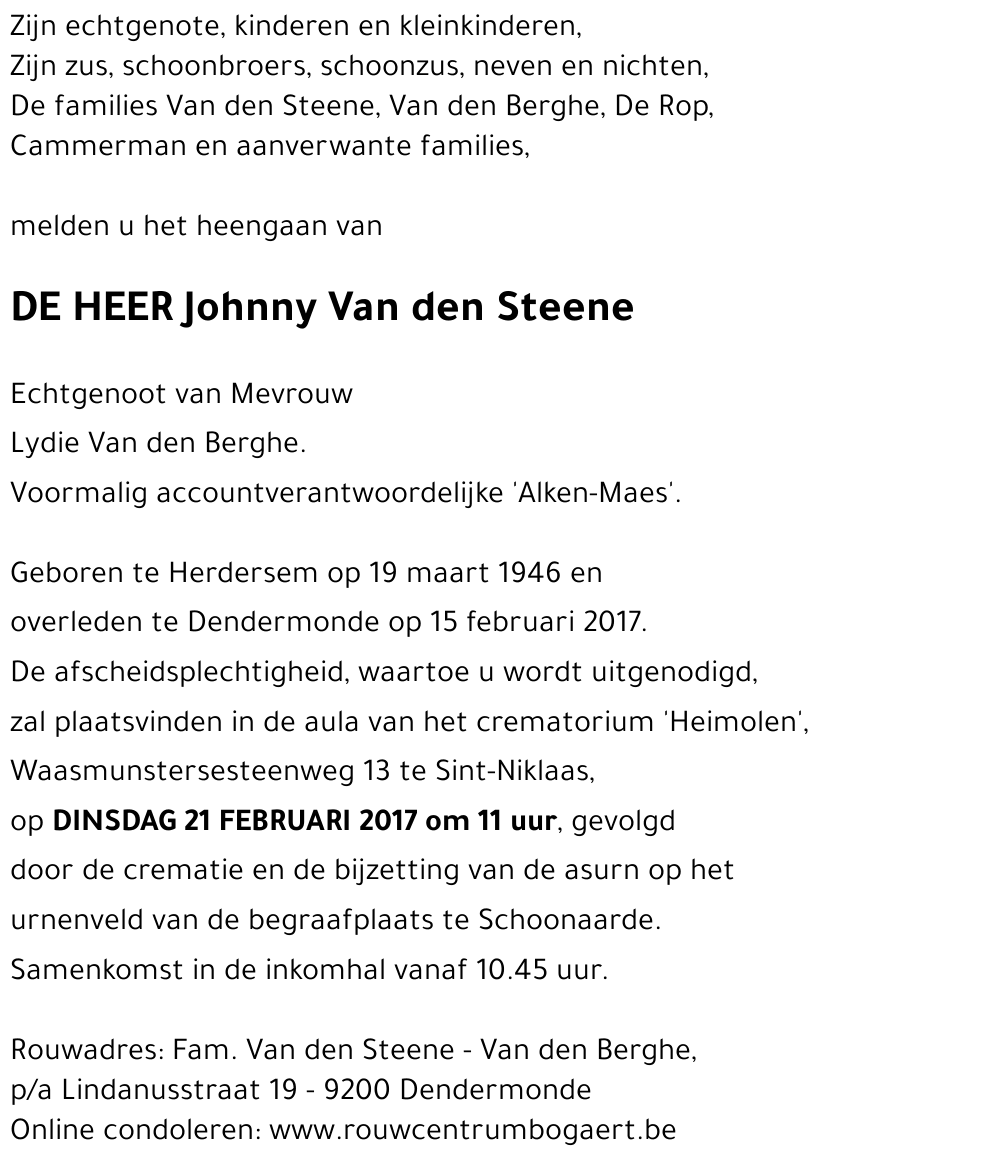 Johnny Van den Steene