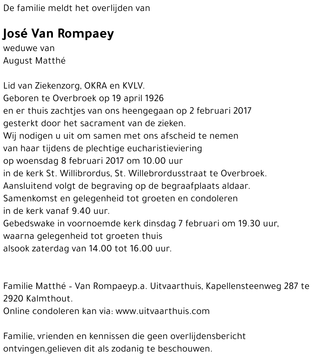 José Van Rompaey
