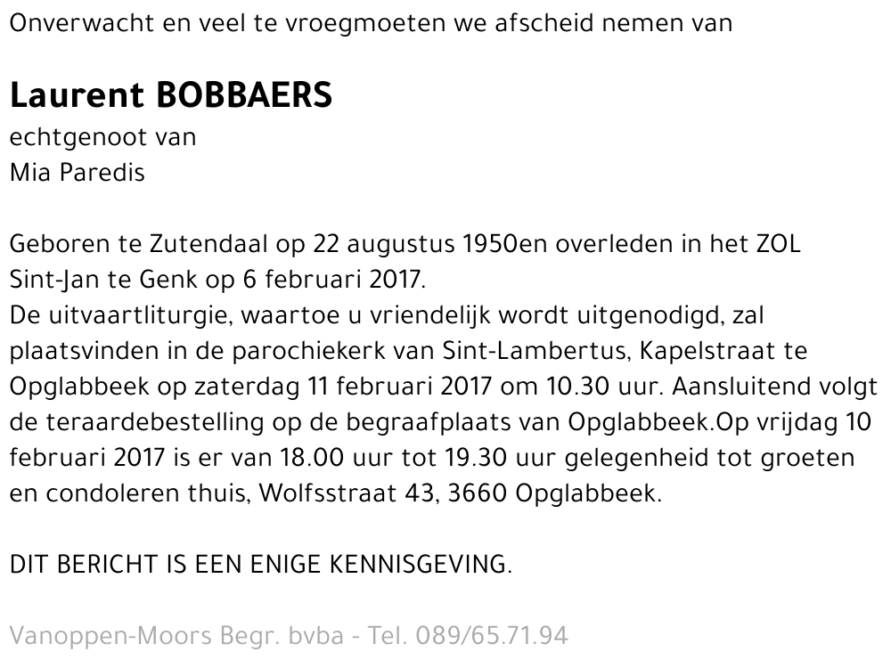 Laurent Bobbaers