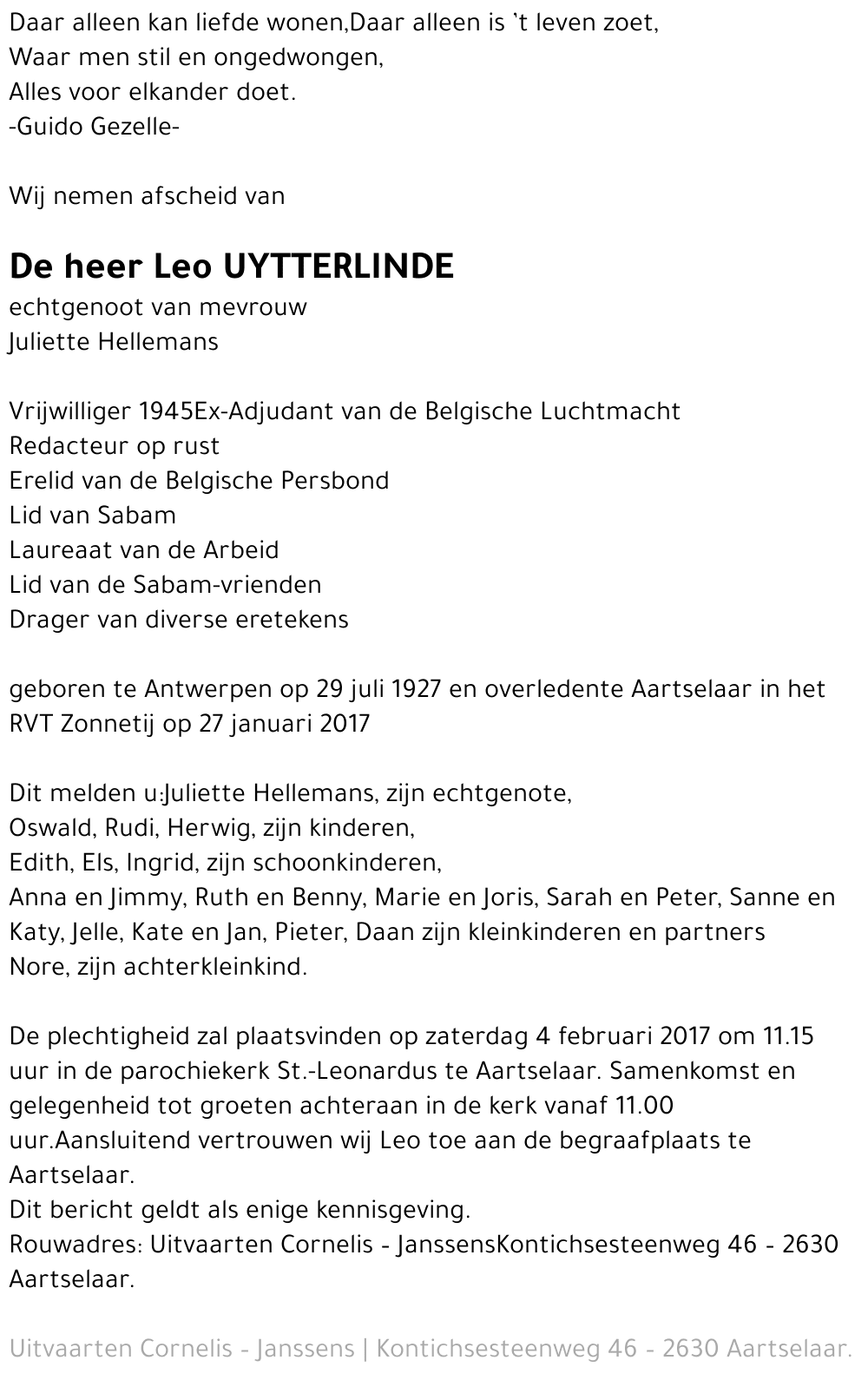 Leo Uytterlinde