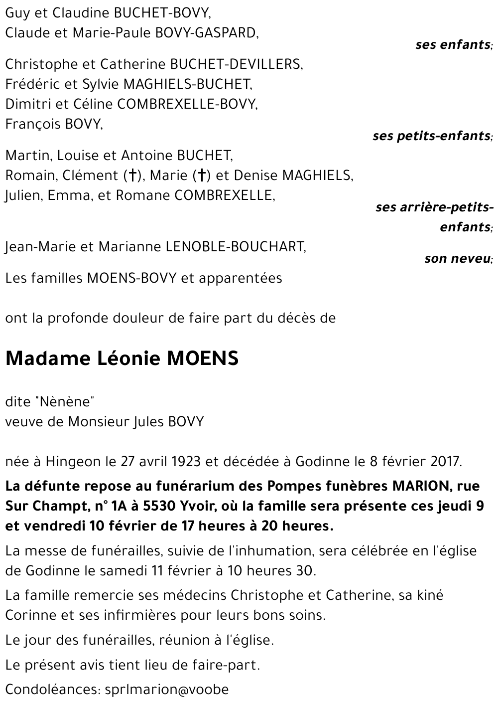 Léonie MOENS